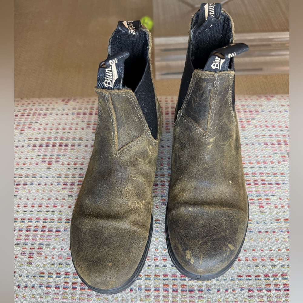 Blundstone Olive Leather Boots